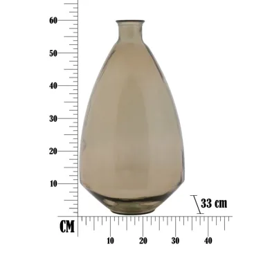 Wazon JARRON ADOBE ze Szkła Recyklingowanego 33X60 cm (WYPRODUKOWANY W HISZPANII)